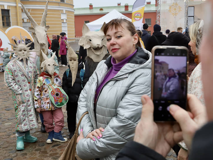 Празднование Широкой Масленицы в Петропавловской крепости