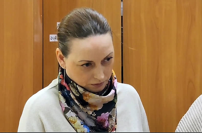Учительница Татьяна Жихарева во время оглашения решения суда