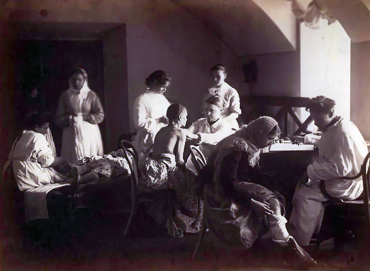 1887 г. Приемный покой в Обуховской больнице