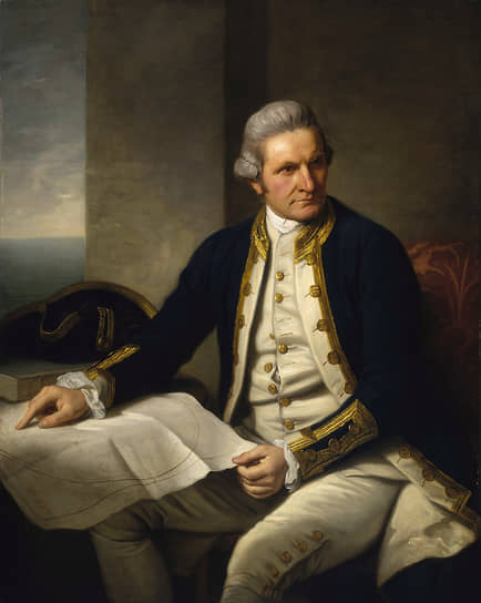 1775 год. Британский военный моряк, путешественник-исследователь, картограф и первооткрыватель Джеймс Кук (1728–1779). Автор: Натаниэль Дэнс-Холланд (1735–1811)