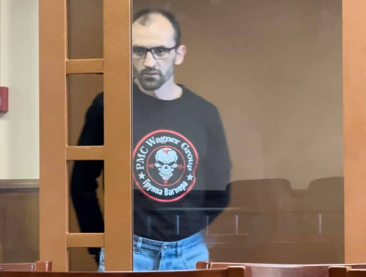 Ультраправый активист Андрей Разин во время вынесения приговора в Выборгском районном суде г. Санкт-Петербурга