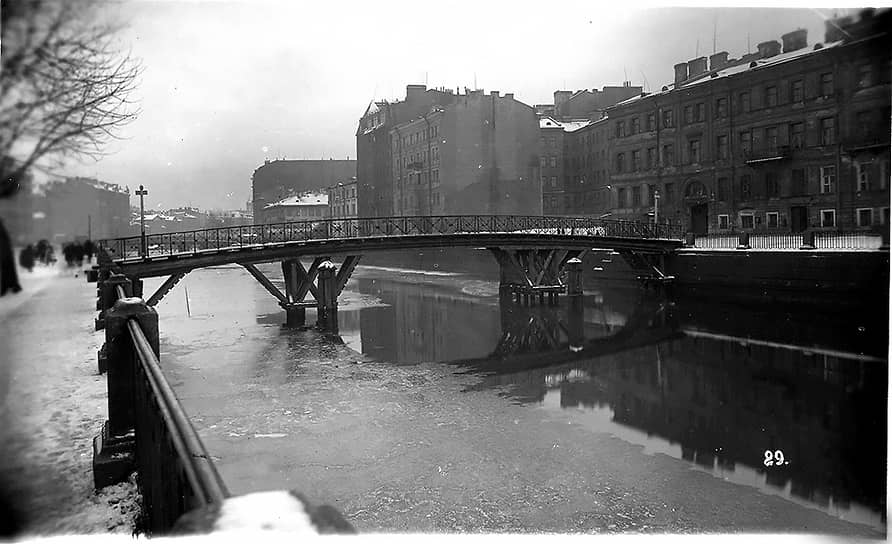 Старый Коломенский мост в 1930-х годах
