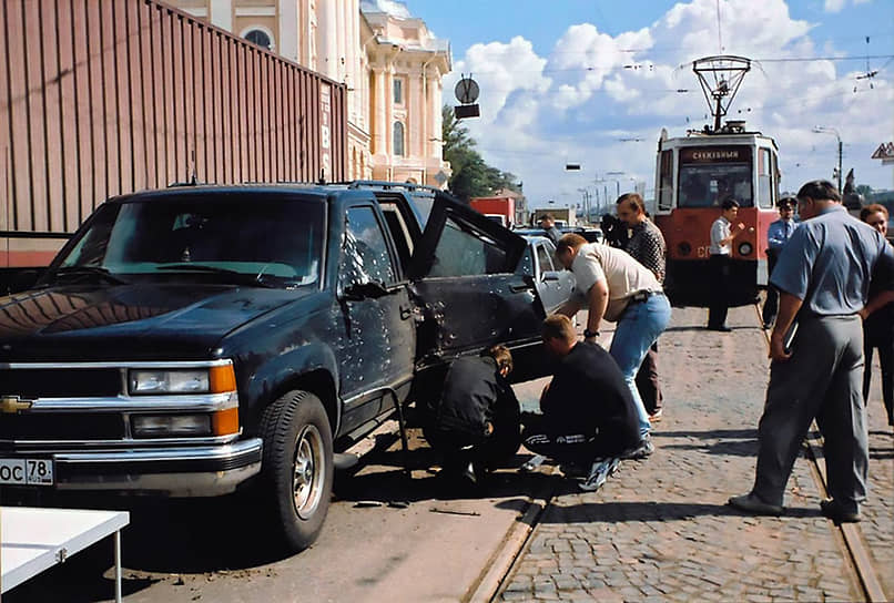 Бронированный Chevrolet Suburban в котором в июле 1999 года был расстрелян основатель ЗАО «Балтийская финансово-промышленная группа» Павел Капыш