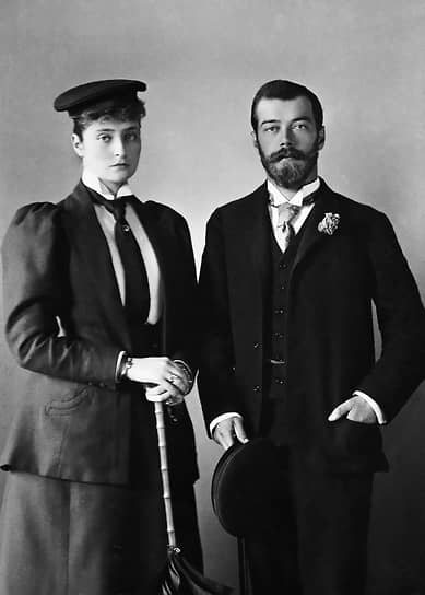 1896 год. Николай II с женой Александрой Федоровной
