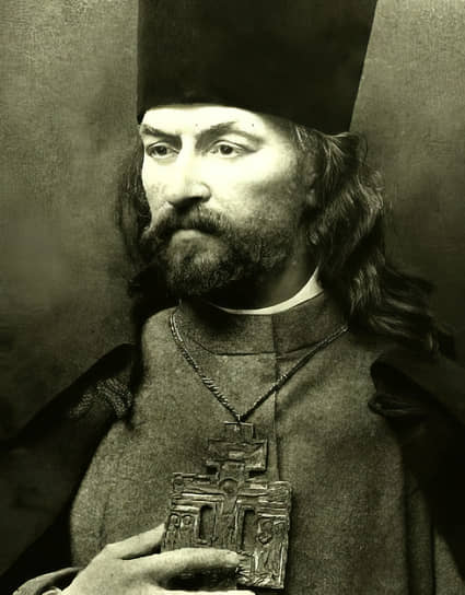 Русский священник, политический деятель Георгий Аполлонович Гапон (1870–1906). Портрет работы неизвестного художника