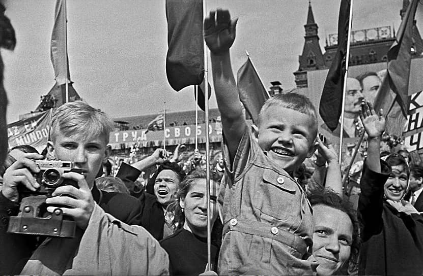 1 мая 1963 года. Дети на Красной площади