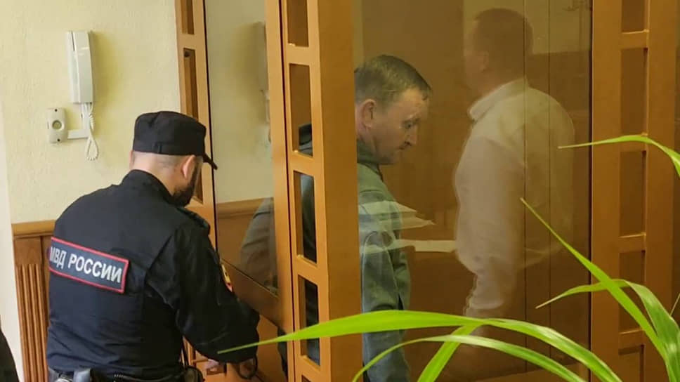 Обвиняемый Олег Милюта в зале суда