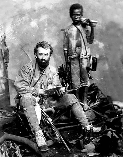 Миклухо-Маклай с папуасом Ахматом. Малакка, 1874 год