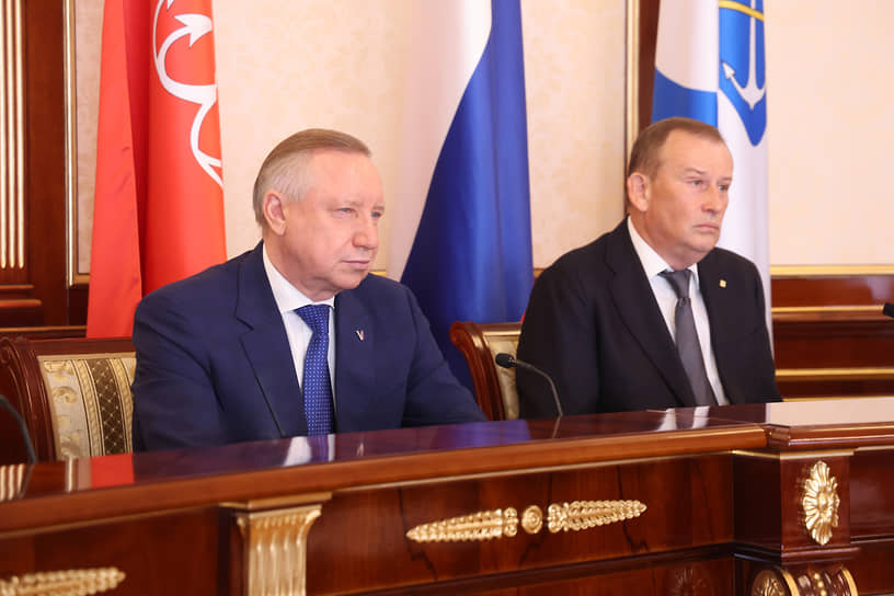 Губернатор Санкт-Петербурга Александр Беглов и губернатор Ленинградской области Александр Дрозденко