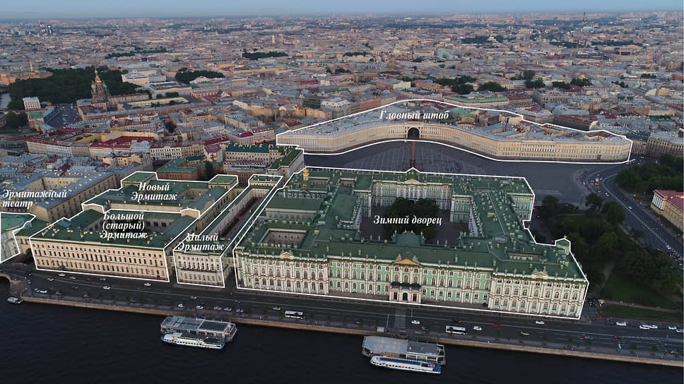 Самым первым зданием, с которого Эрмитаж начался именно как музей, был Малый Эрмитаж. Зимний дворец, построенный Растрелли для Елизаветы Петровны, изначально был исключительно императорской резиденцией. Картины и коллекции там хранились в личных апартаментах, это была не сокровищница. Поэтому исторически Зимний стал частью Эрмитажа позже. Малый Эрмитаж же был специально построен по приказу Екатерины II для размещения ее быстрорастущей коллекции. Старый (Большой) Эрмитаж (1771–1787) построен следом, когда коллекции перестало хватать места в Малом. Эрмитажный театр (1783–1787) завершил первоначальный ансамбль