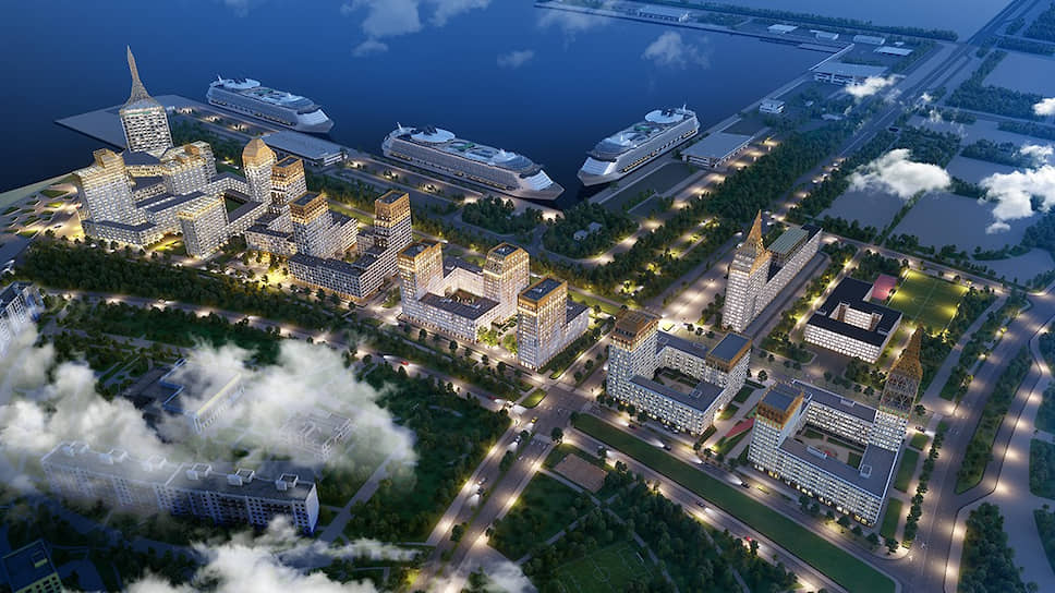 К возведению Golden City на первой береговой линии Финского залива компания Glorax Development приступила в 2017 году, оценив затраты на его реализацию в размере 30 млрд рублей