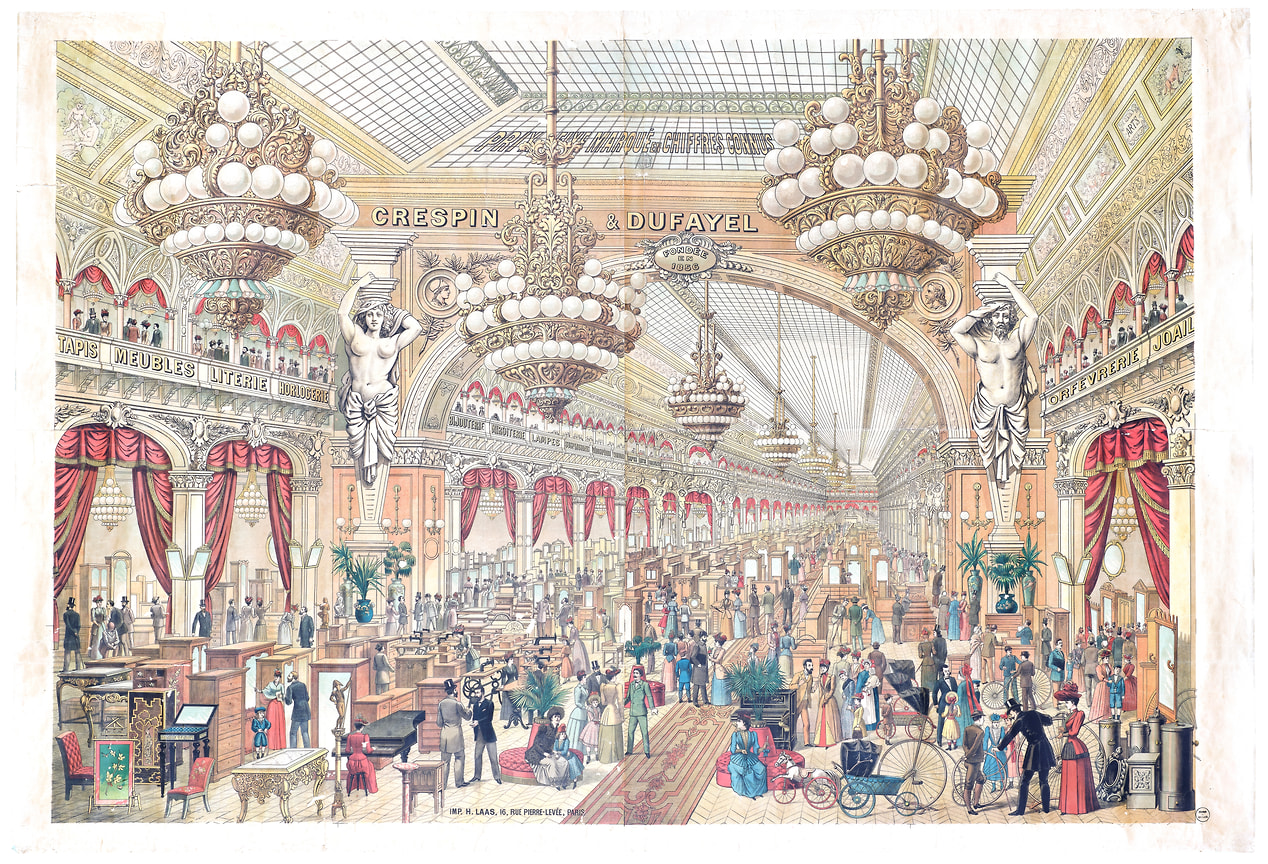 Affiche Les Grands Magasins Dufayel, 1895-1900 Lithographie