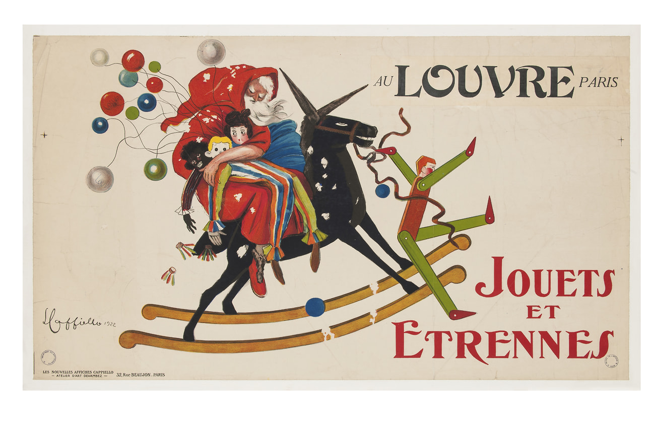 Leonetto Cappiello (1875-1942) — Au Louvre. Jouets et etrennes 1922 Affiche, lithographie