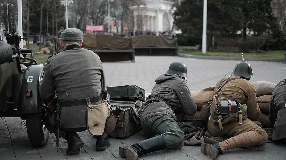 Ежегодная реконструкция битвы Советских войск за освобождение города Краснодар от немецкой оккупации.