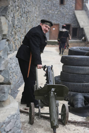 Реконструкция эпизода гражданской войны, посвященная 100-летию окончания Гражданской войны на Дону 1918-1920 годов, на территории Донского военно-исторического музея.