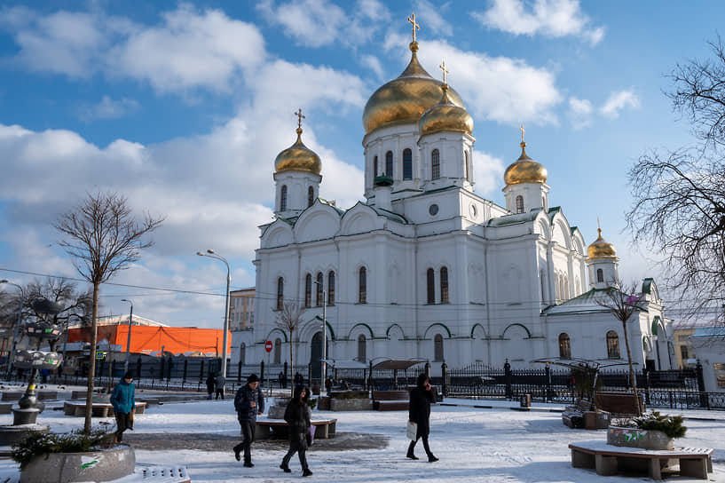 Первый снег в Ростове.