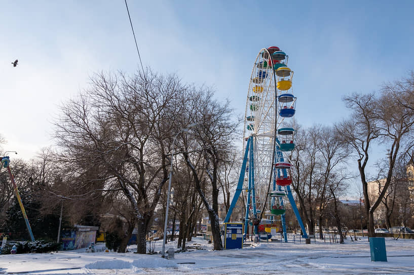 Первый снег в Ростове.