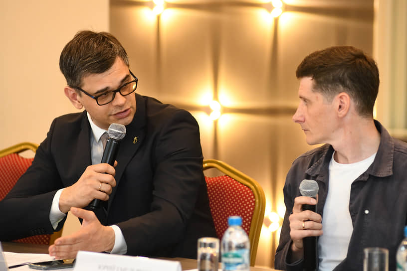 Юрий Емельянов, руководитель Центра управления регионом Ростовской области и Евгенйи Грицун, руководитель отдела конференций «Коммерсантъ-Ростов»