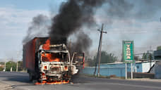 В Волжском районе Самарской области загорелся грузовой автомобиль MAN