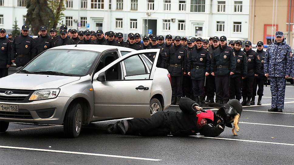 Показательное задержание правонарушителя