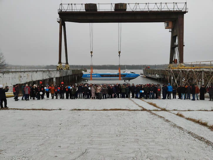 В Нижегородской области спустили на воду первый Валдай для Саратова