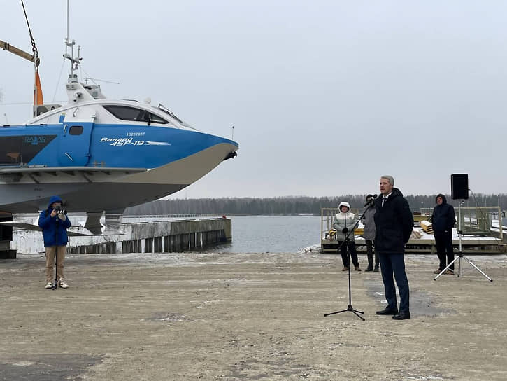 В Нижегородской области спустили на воду первый Валдай для Саратова и назвали судно в честь первого космонавта