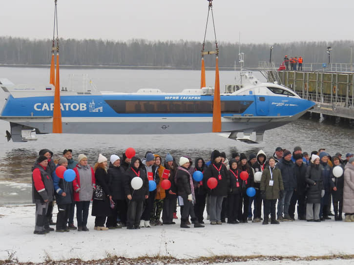 Первый Валдай для Саратова спустили на воду в Нижегородской области и назвали в честь Юрия Гагарина