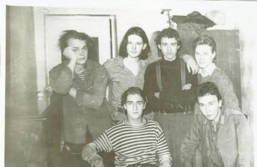 Алексей Голицын с друзьями, конец 1980-х