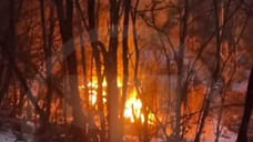 В воскресенье в Адлерском районе Сочи сгорел частный дом