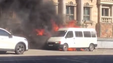 Пожарные Сочи ликвидировали возгорание автомобиля с прицепом