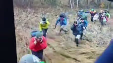 МЧС обнародовало видео эвакуации туристической группы в Сочи