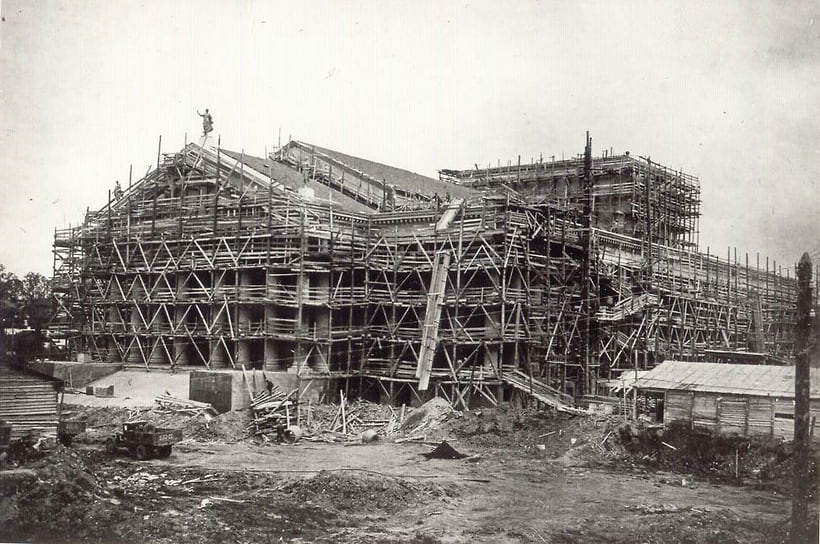 Этапы установки строительных лесов