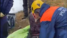 В Карачаево-Черкесии с ледяного склона эвакуировали пятерых туристов