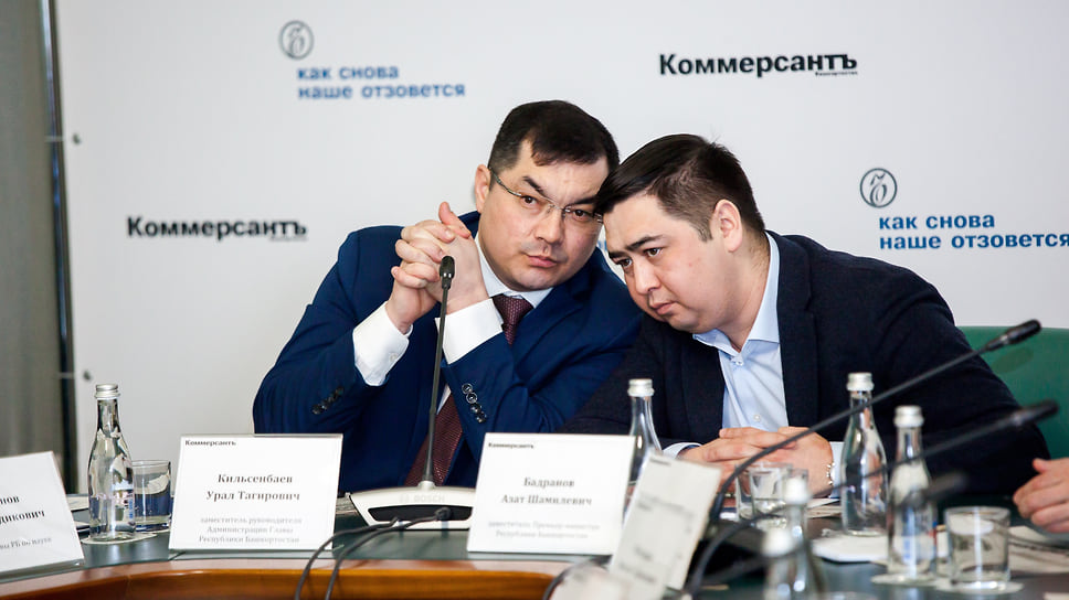 Первый вице-премьер Башкирии Урал Кильсенбаев и Азат Бадранов