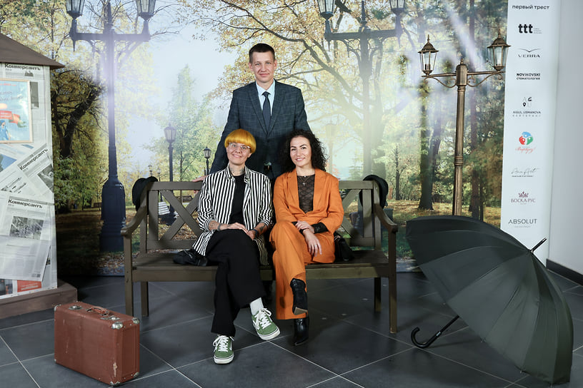 Представители АО &quot;Уфанет&quot; Виталий Сомов, Александра Крайнева, Александра Топильчук