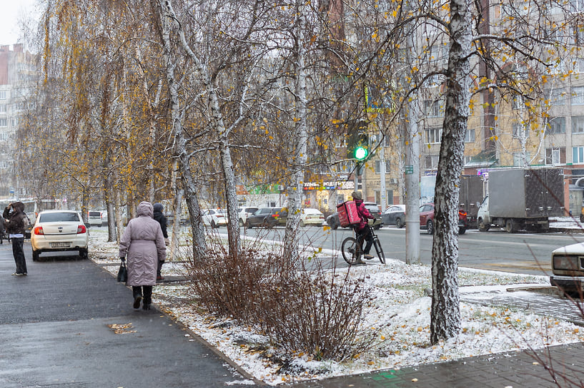 Первый снег в Уфе