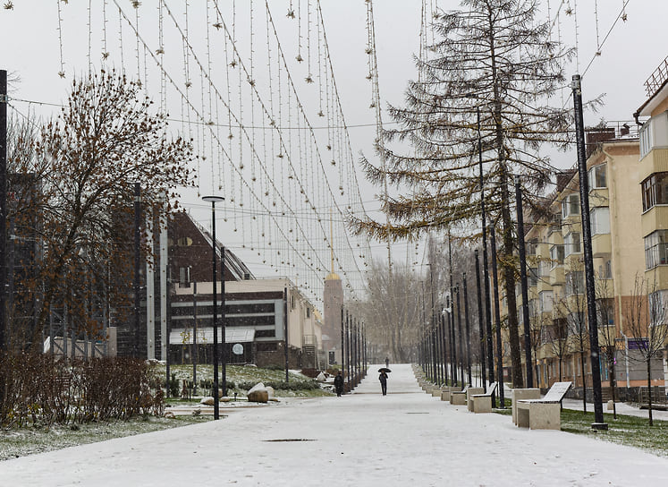 Первый снег в Уфе