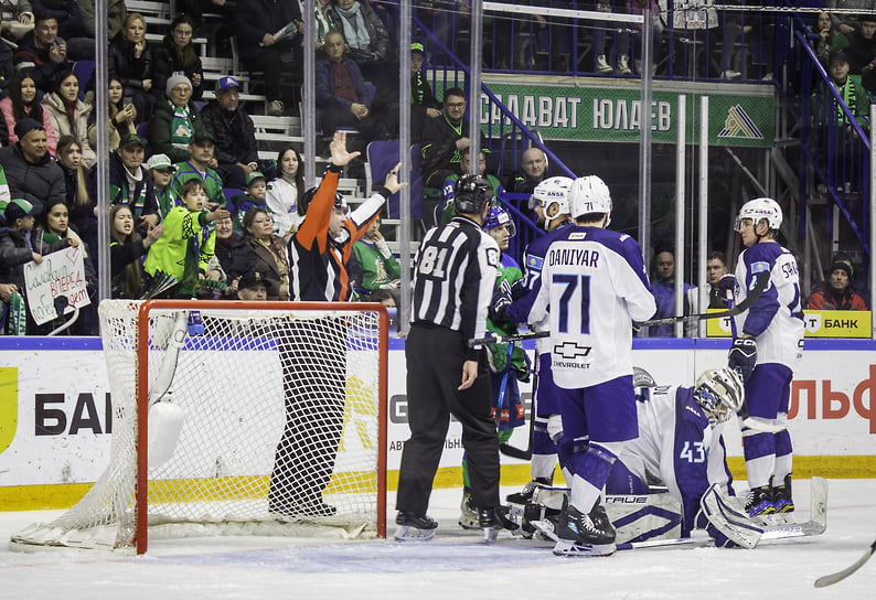 В течение матча «Барыс» трижды пропустил в меньшинстве