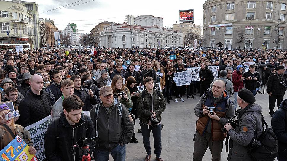 Митинговать против коррупции в Воронеже вышло рекордное число граждан 
