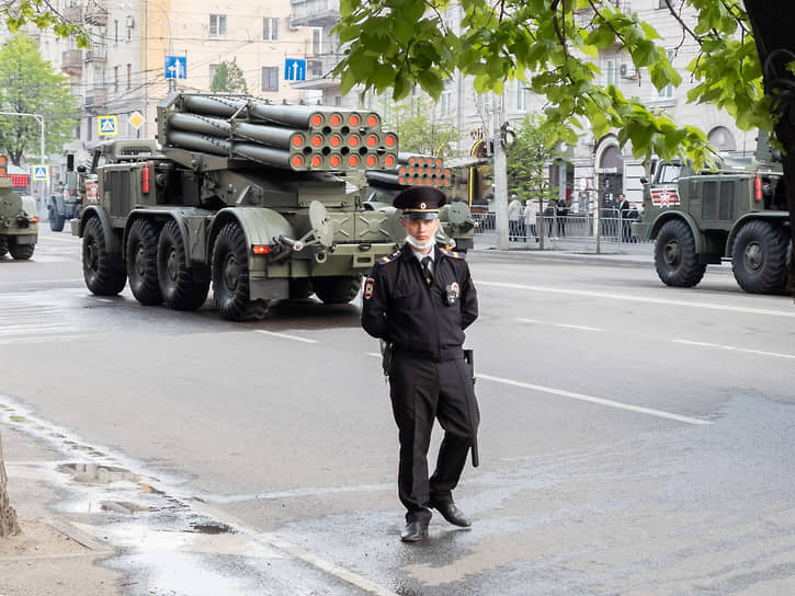 Репетиция парада Победы в Воронеже 7 мая 2021 года.