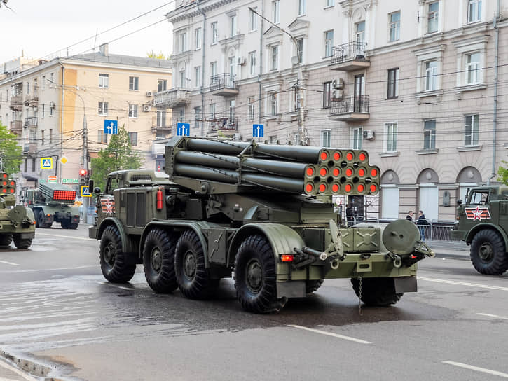 Репетиция парада Победы в Воронеже 7 мая 2021 года.