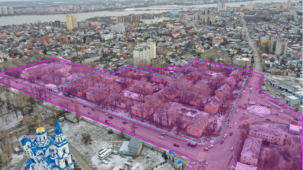 Территория под КРТ в Воронеже в границах улиц 45-й Стрелковой Дивизии, Транспортной, Бурденко и переулка Здоровья