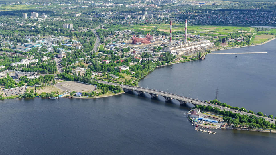 Вид на Воронежское водохранилище в районе ВоГРЭСовского моста