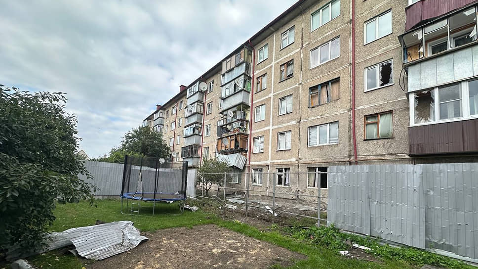 Последствия обстрела Рыльска Курской области 7 сентября