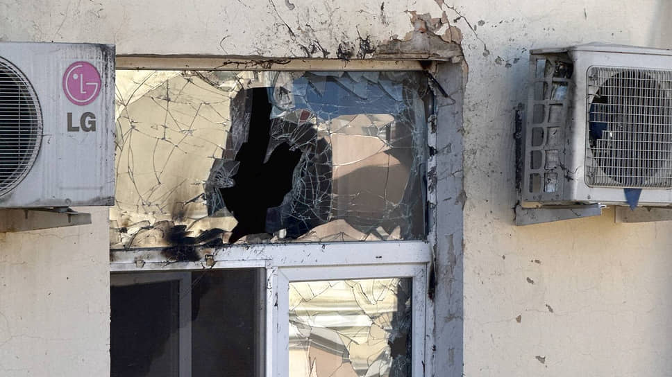 Последствия атаки БПЛА на здание правительства Белгородской области 17 сентября