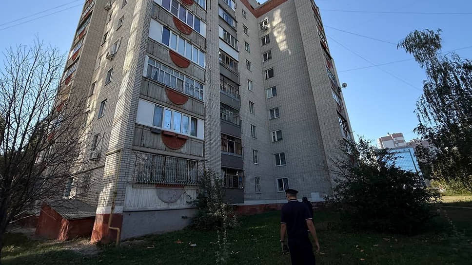 МКД в Белгороде, у которого взорвался БПЛА, ранив трех человек