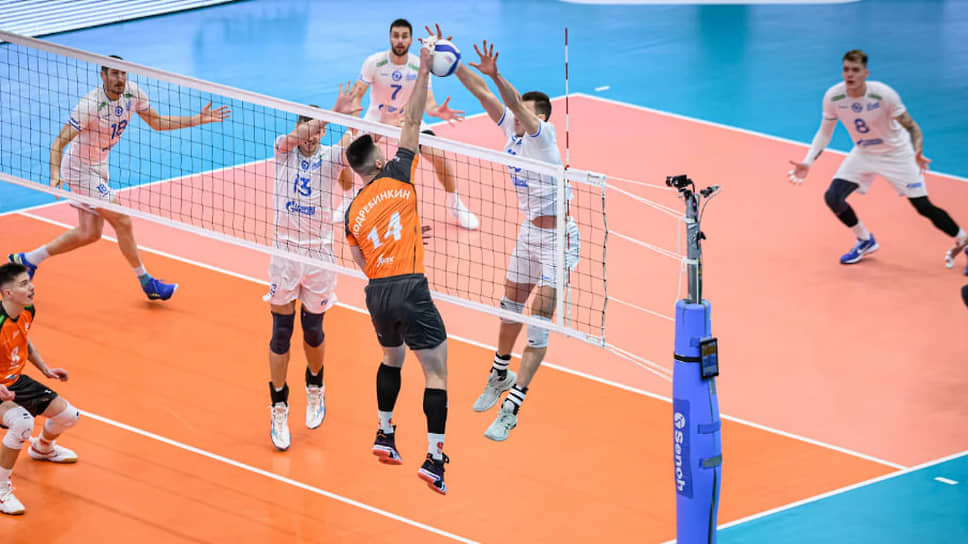 Фото с матча ВК «Белогорье» и ВК «Зенит-Казань» в седьмом туре Суперлиги