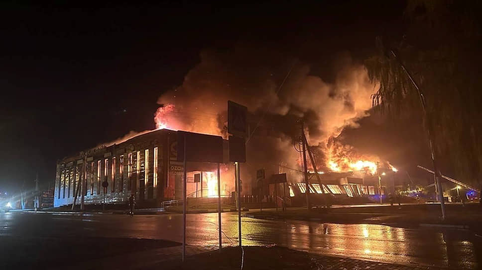 Последствия атаки БПЛА ВСУ на Корочу Белгородской области 17 ноября 2025 года