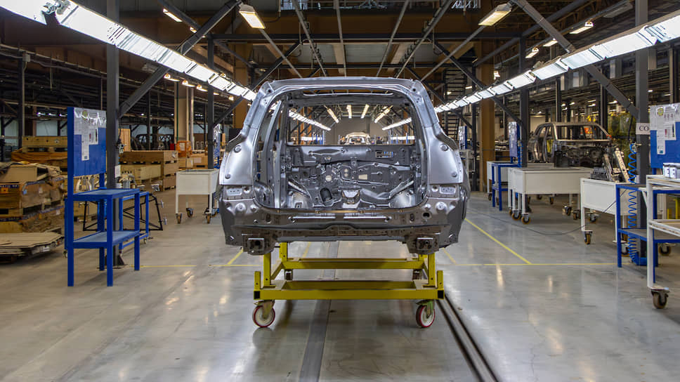 Кузов автомобиля на сборочной линии завода «Моторинвест» 