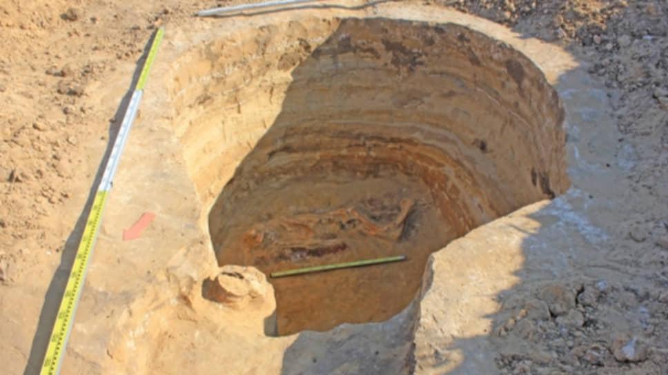 Одно из выявленных в Воронежской области погребений эпохи бронзы